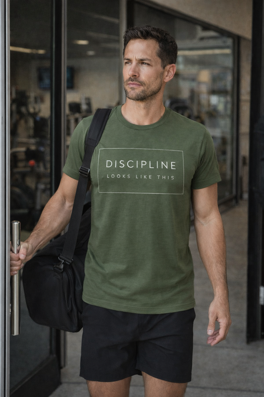 Discipline Looks Like This | Gym Motivation Shirt | Health Fitness Mindset, Workout Inspiration Tee, Gym Lover Gift