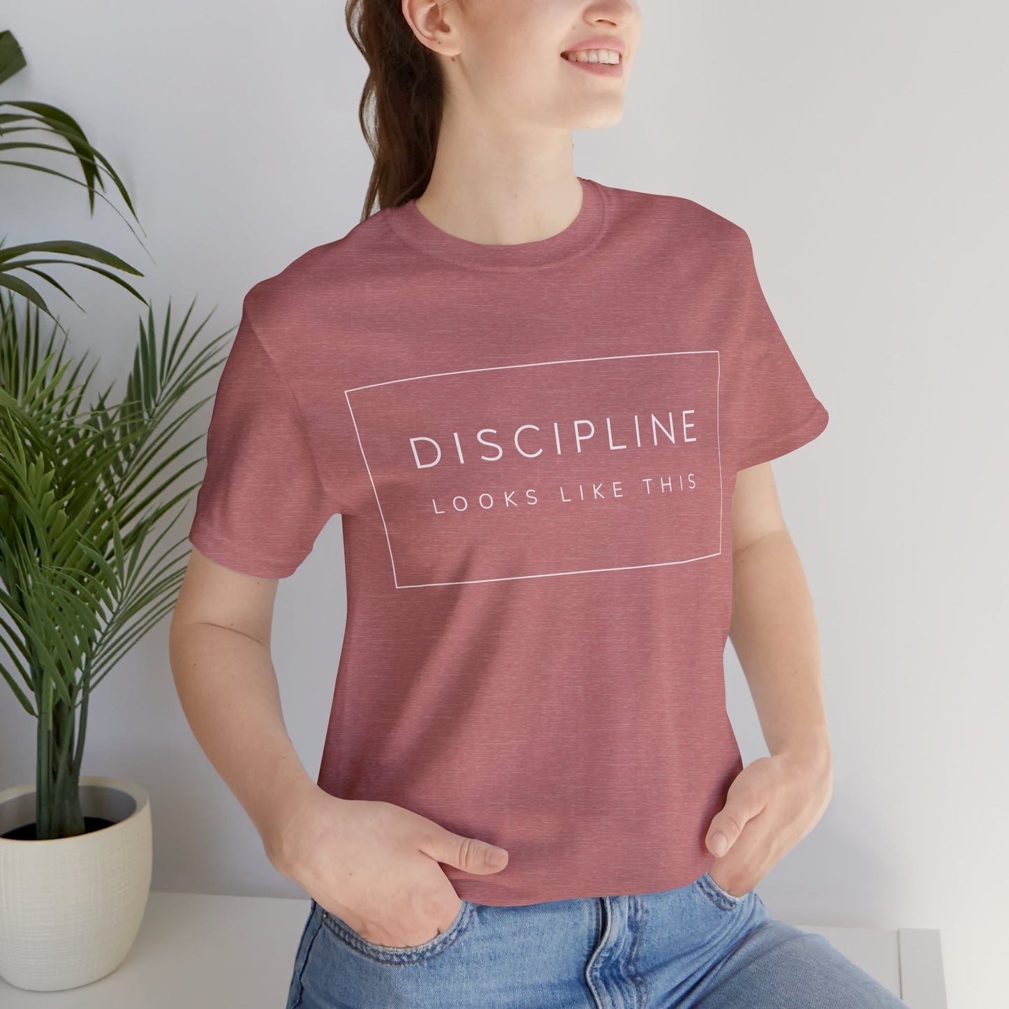 Discipline Looks Like This | Gym Motivation Shirt | Health Fitness Mindset, Workout Inspiration Tee, Gym Lover Gift