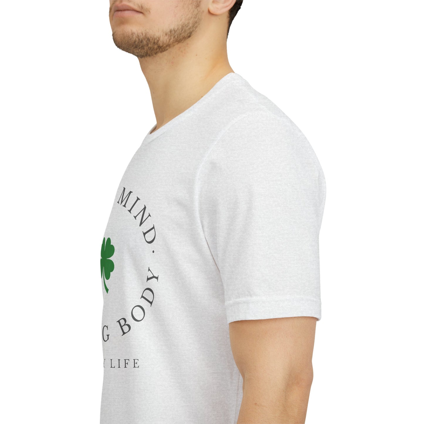 St Patrick’s Day Gym Shirt – Calm Mind Strong Body Lucky Life Shamrock Tee – Irish Fitness Shirt – Workout Motivation Shirt – St Paddy’s Day Workout Gift