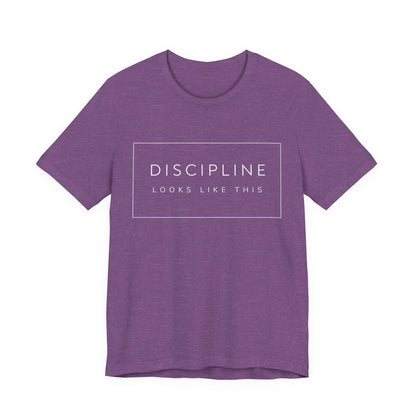 Discipline Looks Like This | Gym Motivation Shirt | Health Fitness Mindset, Workout Inspiration Tee, Gym Lover Gift