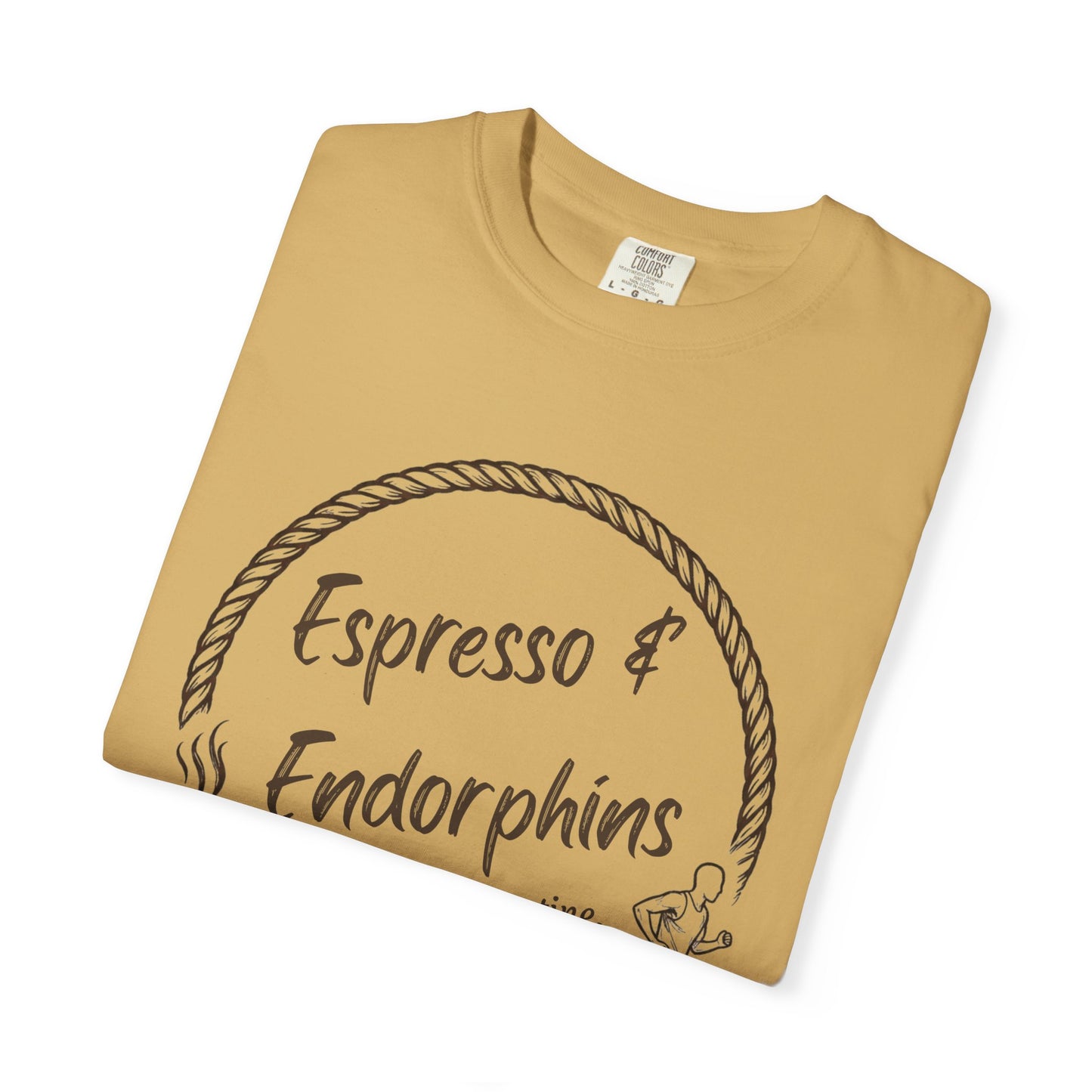 Espresso & Endorphins Shirt, Coffee and Cardio T-Shirt, Runner Gift, Gym Workout Tee, Funny Fitness Shirt, Marathon Training Top
