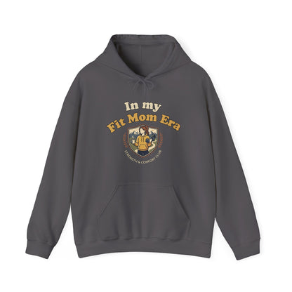In My Fit Mom Era Hoodie, Graphic Sweatshirt for Active Moms | Fitness Mom Graphic, Strength & Comfort Club | Gym, Coffee, Retro Everyday Wear Gift