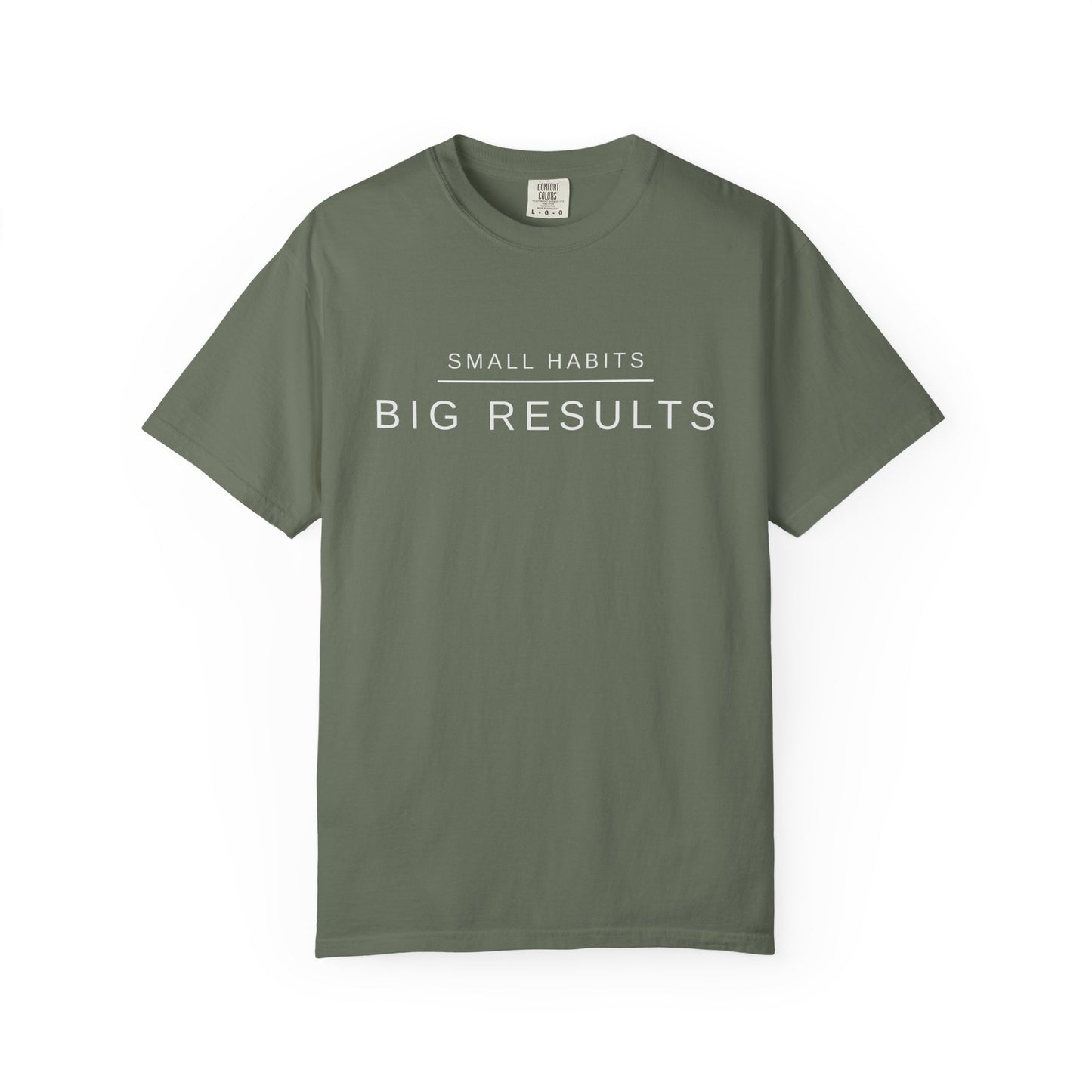 Small Habits Big Results Shirt | Motivational Fitness Tee, Healthy Habits, Discipline Mindset, Wellness Lifestyle T Shirt, Self-Care Gift