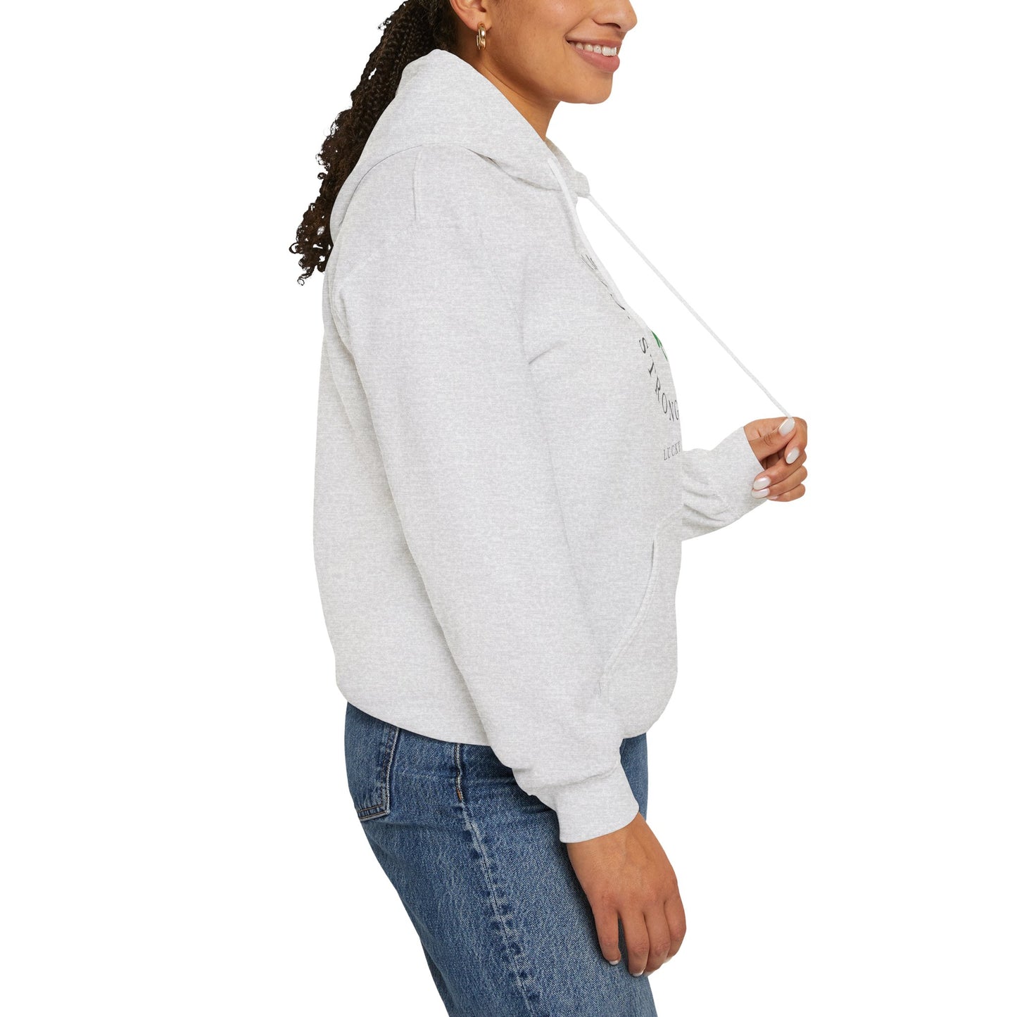 St Patricks Day Gym Hoodie, Calm Mind Strong Body Lucky Life Shamrock Sweatshirt | Irish Fitness, Workout Motivation, St Paddys Day Gift