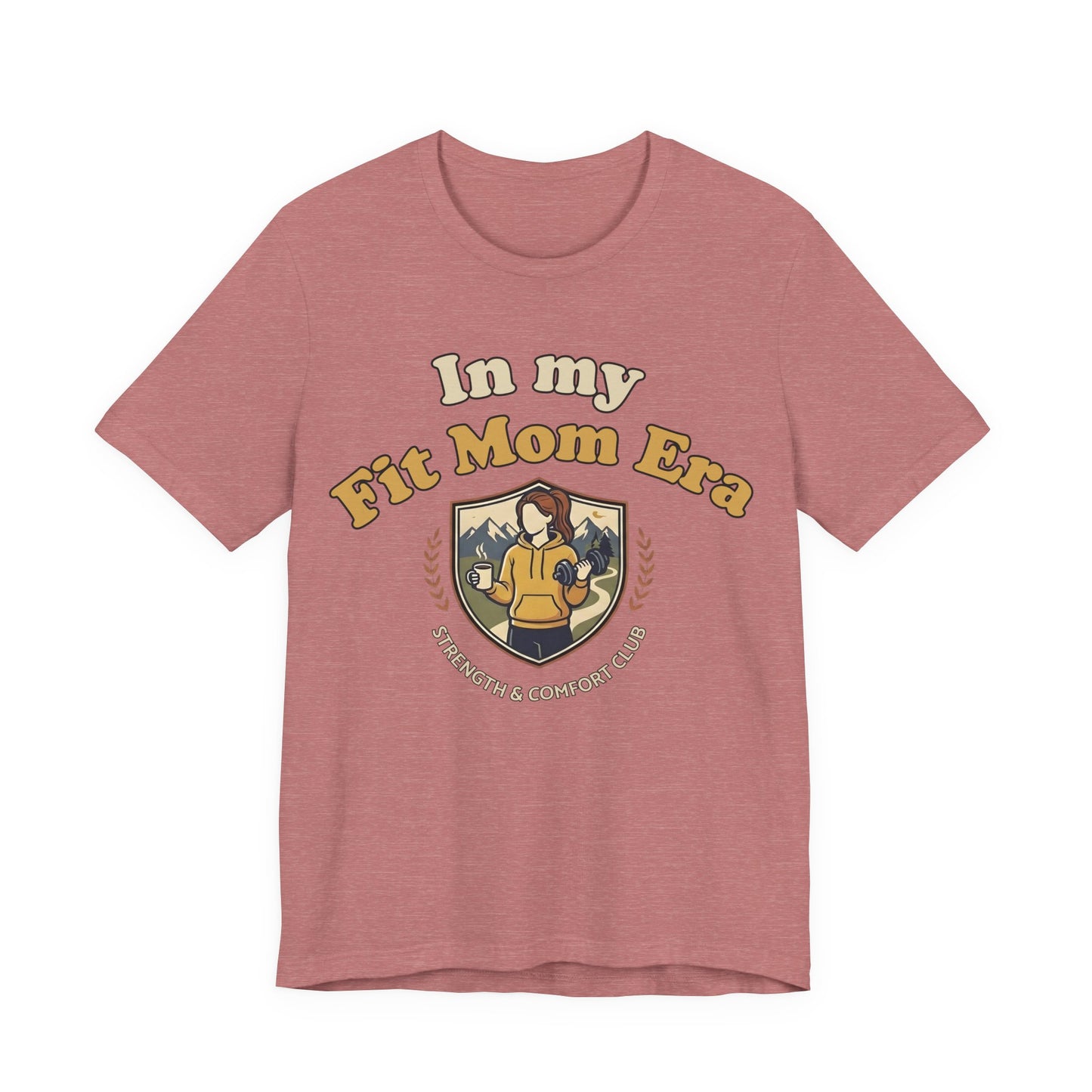 In My Fit Mom Era Hoodie, Fitness Mom Graphic, Strength & Comfort Club | Gym, Coffee, Retro Everyday Wear Hoodie Gift