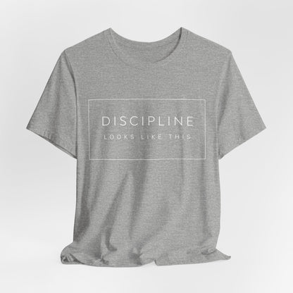 Discipline Looks Like This | Gym Motivation Shirt | Health Fitness Mindset, Workout Inspiration Tee, Gym Lover Gift