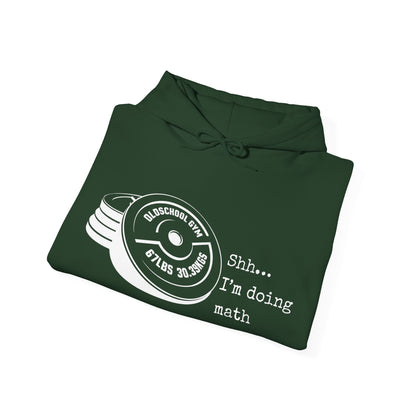 Shh I’m Doing Math Gym Shirt, 6-7 Meme Weightlifting Tee, Oldschool Gym Plate Design, Funny Fitness Workout T-Shirt, Gift