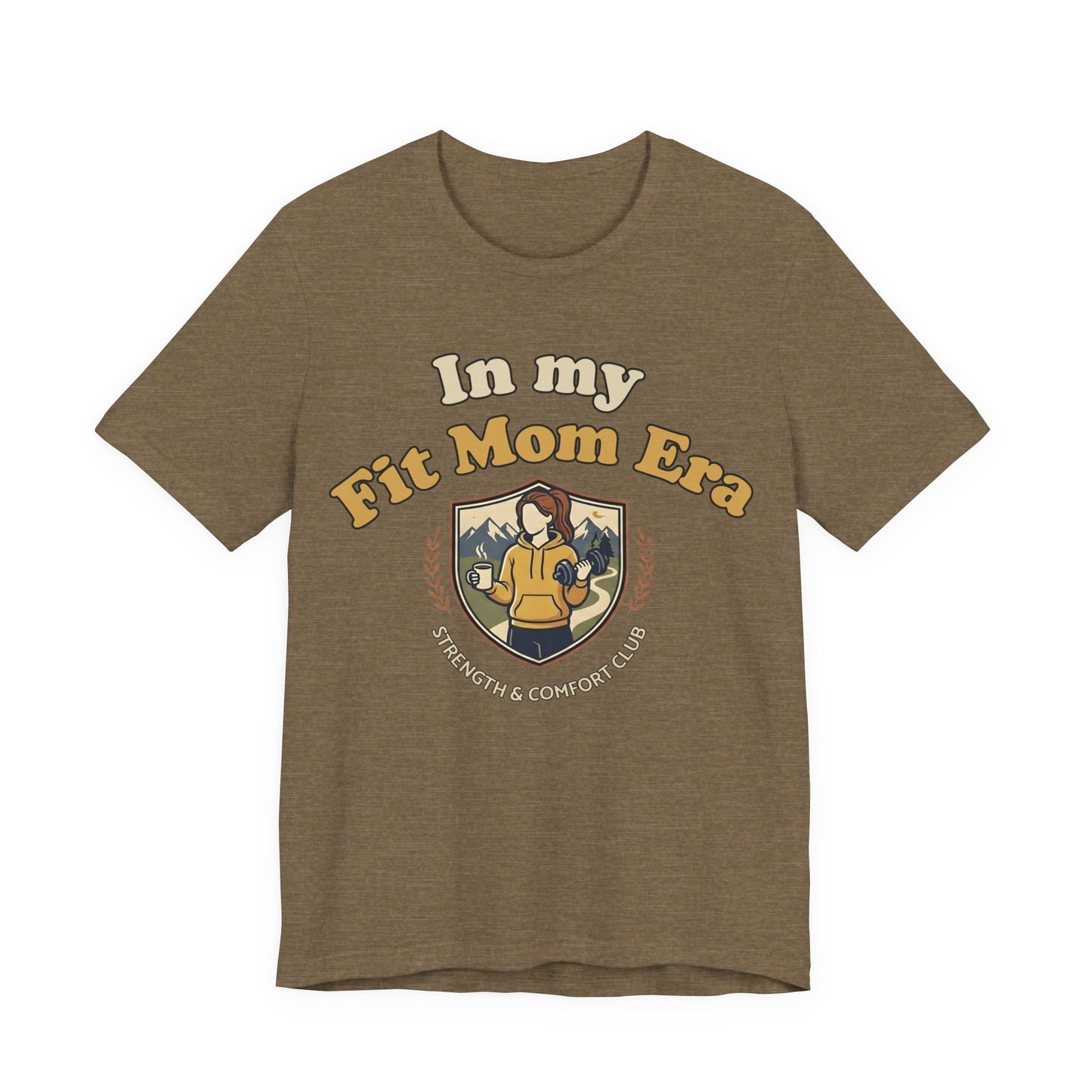 In My Fit Mom Era Hoodie, Fitness Mom Graphic, Strength & Comfort Club | Gym, Coffee, Retro Everyday Wear Hoodie Gift