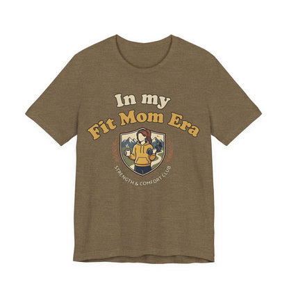 In My Fit Mom Era Hoodie, Fitness Mom Graphic, Strength & Comfort Club | Gym, Coffee, Retro Everyday Wear Hoodie Gift
