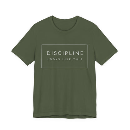 Discipline Looks Like This | Gym Motivation Shirt | Health Fitness Mindset, Workout Inspiration Tee, Gym Lover Gift