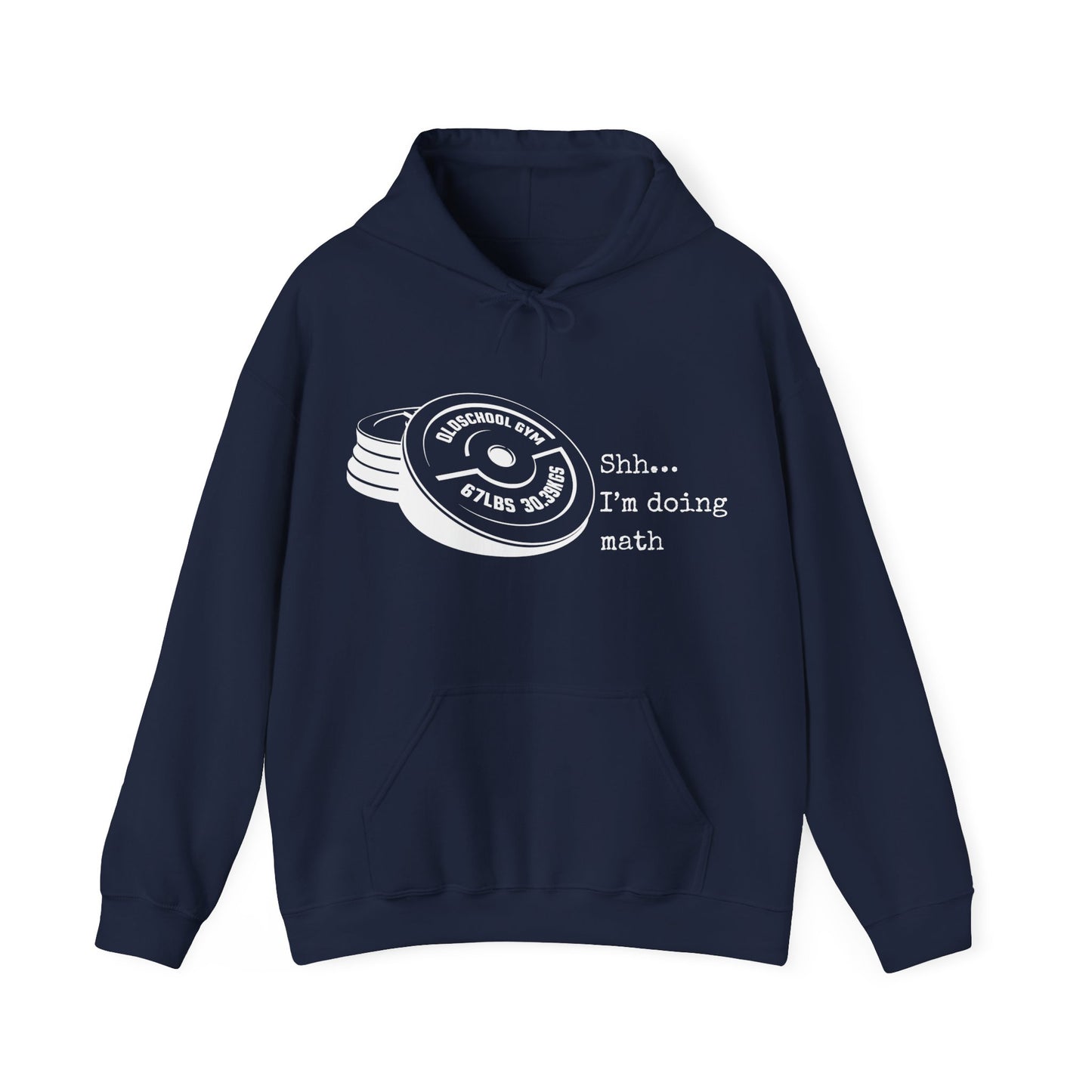 Shh I’m Doing Math Gym Shirt, 6-7 Meme Weightlifting Tee, Oldschool Gym Plate Design, Funny Fitness Workout T-Shirt, Gift