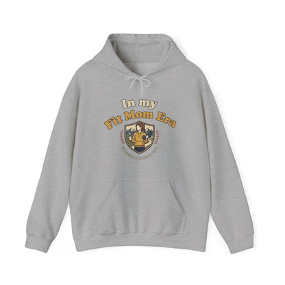 In My Fit Mom Era Hoodie, Graphic Sweatshirt for Active Moms | Fitness Mom Graphic, Strength & Comfort Club | Gym, Coffee, Retro Everyday Wear Gift