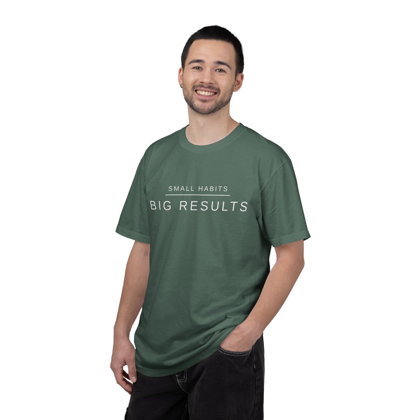 Small Habits Big Results Shirt | Motivational Fitness Tee, Healthy Habits, Discipline Mindset, Wellness Lifestyle T Shirt, Self-Care Gift