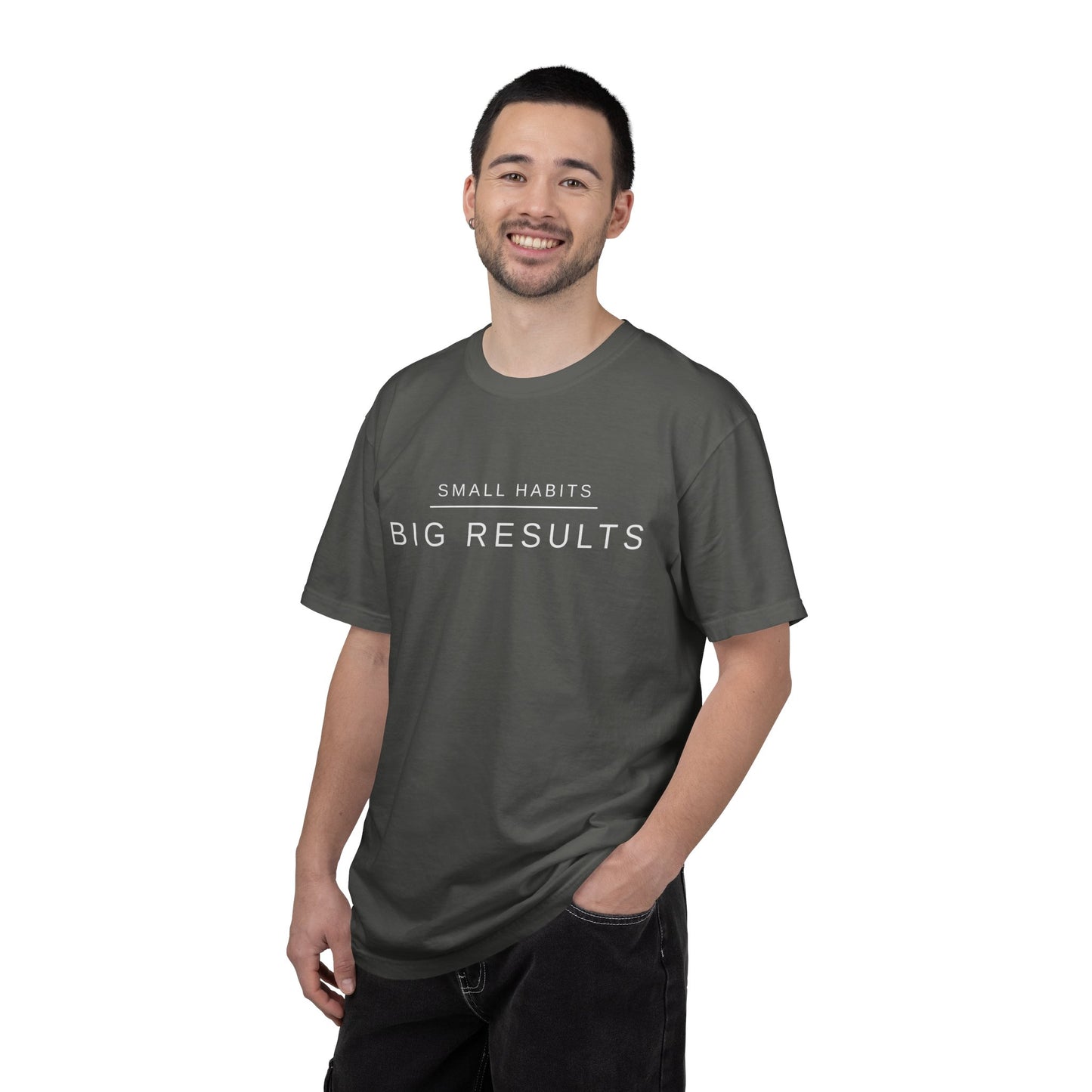 Small Habits Big Results Shirt | Motivational Fitness Tee, Healthy Habits, Discipline Mindset, Wellness Lifestyle T Shirt, Self-Care Gift