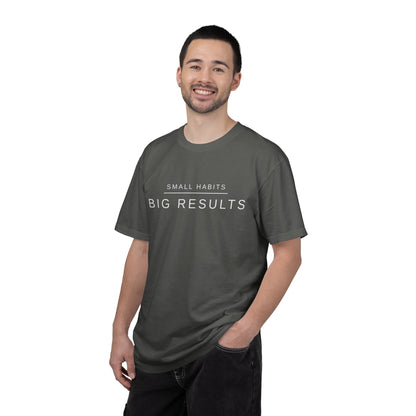 Small Habits Big Results Shirt | Motivational Fitness Tee, Healthy Habits, Discipline Mindset, Wellness Lifestyle T Shirt, Self-Care Gift
