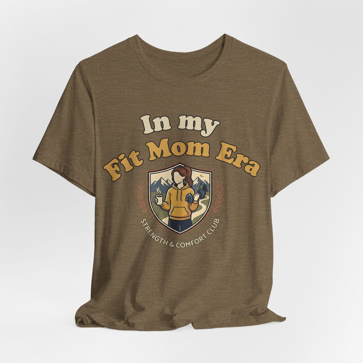 In My Fit Mom Era Hoodie, Fitness Mom Graphic, Strength & Comfort Club | Gym, Coffee, Retro Everyday Wear Hoodie Gift
