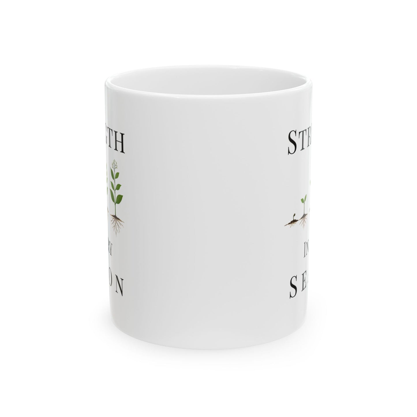 Strength in Every Season Mug | Inspirational Coffee Cup, Motivational Gift for Women, Positive Quote, Self Care Gift, Personal Growth Mug