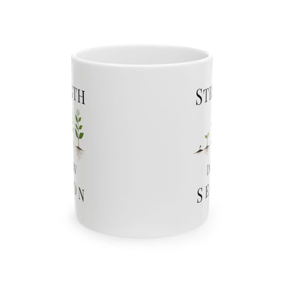 Strength in Every Season Mug | Inspirational Coffee Cup, Motivational Gift for Women, Positive Quote, Self Care Gift, Personal Growth Mug