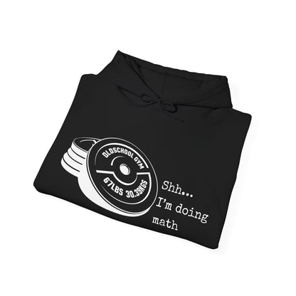 Shh I’m Doing Math Gym Shirt, 6-7 Meme Weightlifting Tee, Oldschool Gym Plate Design, Funny Fitness Workout T-Shirt, Gift