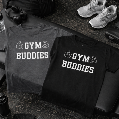 Gym Buddies Shirt, Workout Buddy T-Shirt,  Gym Bestie Gift, Workout Partner Tee, Matching Fitness Friends Shirt, Lifting Training Buddy