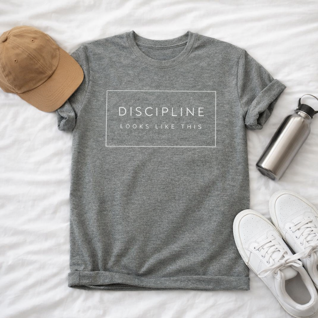 Discipline Looks Like This | Gym Motivation Shirt | Health Fitness Mindset, Workout Inspiration Tee, Gym Lover Gift