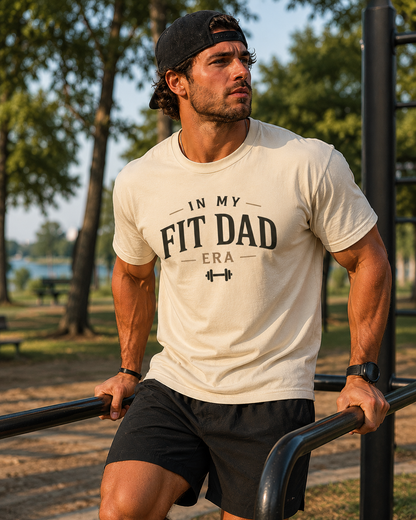 In My Fit Dad Era T-Shirt, Funny Gym Dad Shirt, Fitness Dad Tee | Fathers Day Gift for Dad