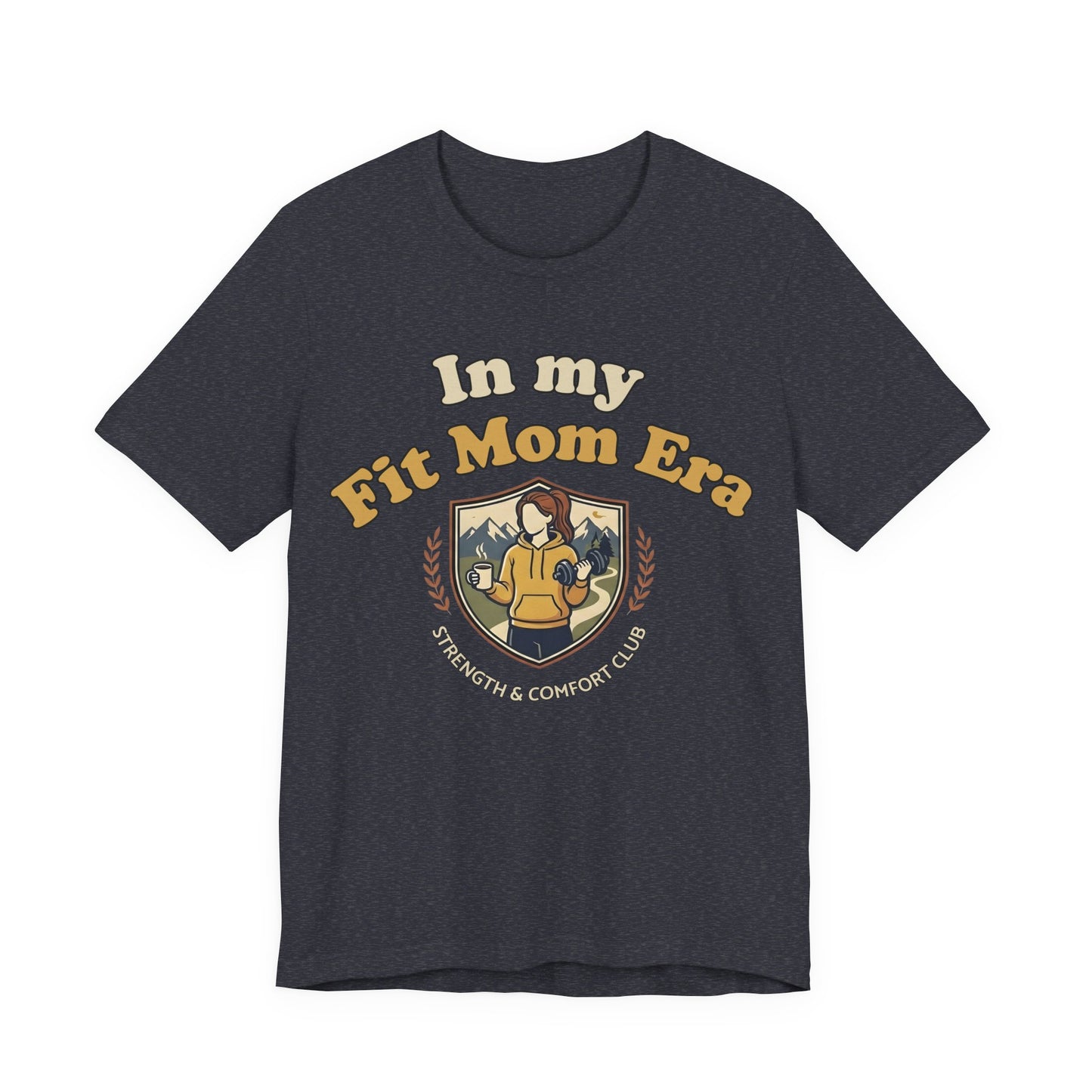 In My Fit Mom Era Hoodie, Fitness Mom Graphic, Strength & Comfort Club | Gym, Coffee, Retro Everyday Wear Hoodie Gift