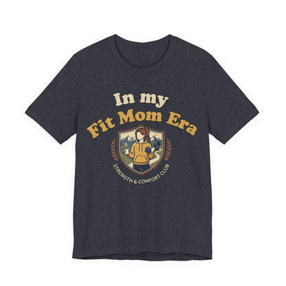 In My Fit Mom Era Hoodie, Fitness Mom Graphic, Strength & Comfort Club | Gym, Coffee, Retro Everyday Wear Hoodie Gift