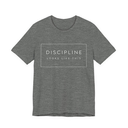 Discipline Looks Like This | Gym Motivation Shirt | Health Fitness Mindset, Workout Inspiration Tee, Gym Lover Gift