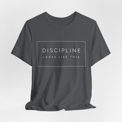 Discipline Looks Like This | Gym Motivation Shirt | Health Fitness Mindset, Workout Inspiration Tee, Gym Lover Gift