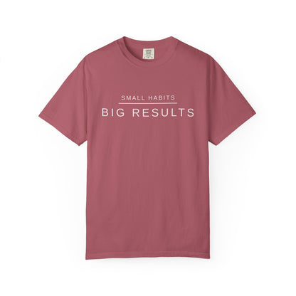 Small Habits Big Results Shirt | Motivational Fitness Tee, Healthy Habits, Discipline Mindset, Wellness Lifestyle T Shirt, Self-Care Gift