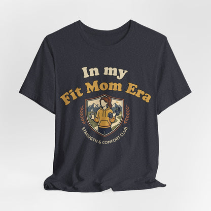 In My Fit Mom Era Hoodie, Fitness Mom Graphic, Strength & Comfort Club | Gym, Coffee, Retro Everyday Wear Hoodie Gift