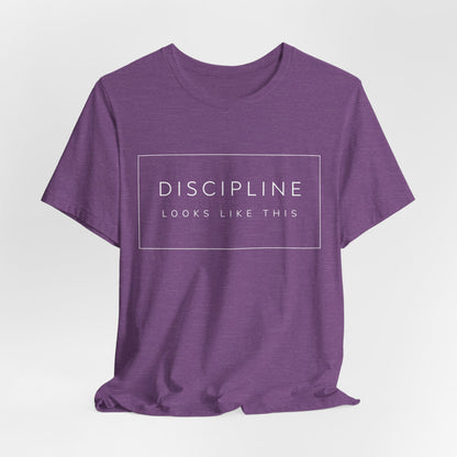 Discipline Looks Like This | Gym Motivation Shirt | Health Fitness Mindset, Workout Inspiration Tee, Gym Lover Gift