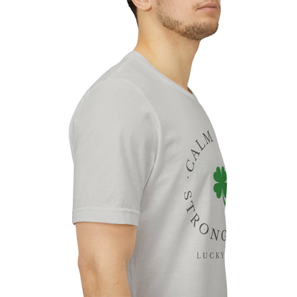 St Patrick’s Day Gym Shirt – Calm Mind Strong Body Lucky Life Shamrock Tee – Irish Fitness Shirt – Workout Motivation Shirt – St Paddy’s Day Workout Gift