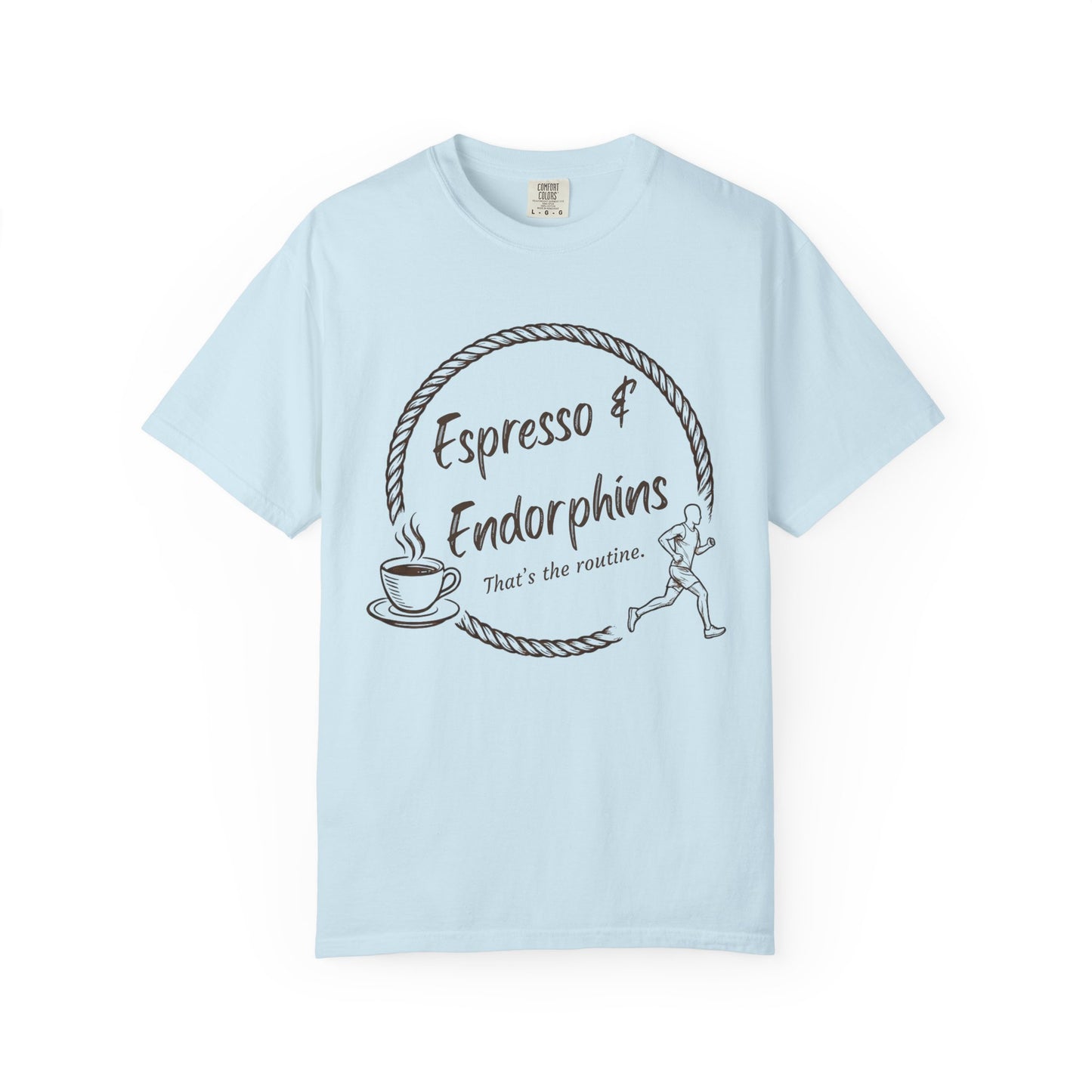 Espresso & Endorphins Shirt, Coffee and Cardio T-Shirt, Runner Gift, Gym Workout Tee, Funny Fitness Shirt, Marathon Training Top