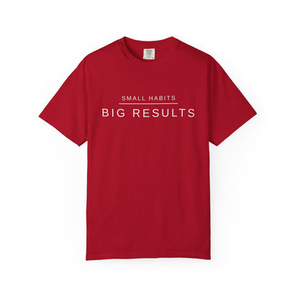 Small Habits Big Results Shirt | Motivational Fitness Tee, Healthy Habits, Discipline Mindset, Wellness Lifestyle T Shirt, Self-Care Gift