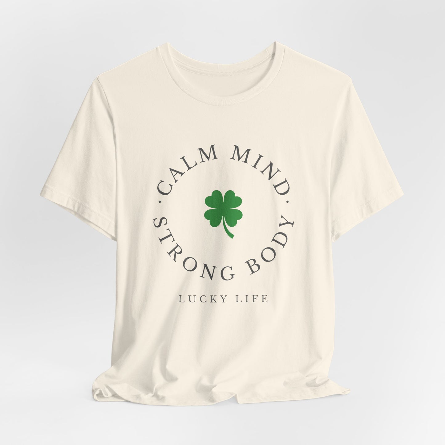 St Patrick’s Day Gym Shirt – Calm Mind Strong Body Lucky Life Shamrock Tee – Irish Fitness Shirt – Workout Motivation Shirt – St Paddy’s Day Workout Gift
