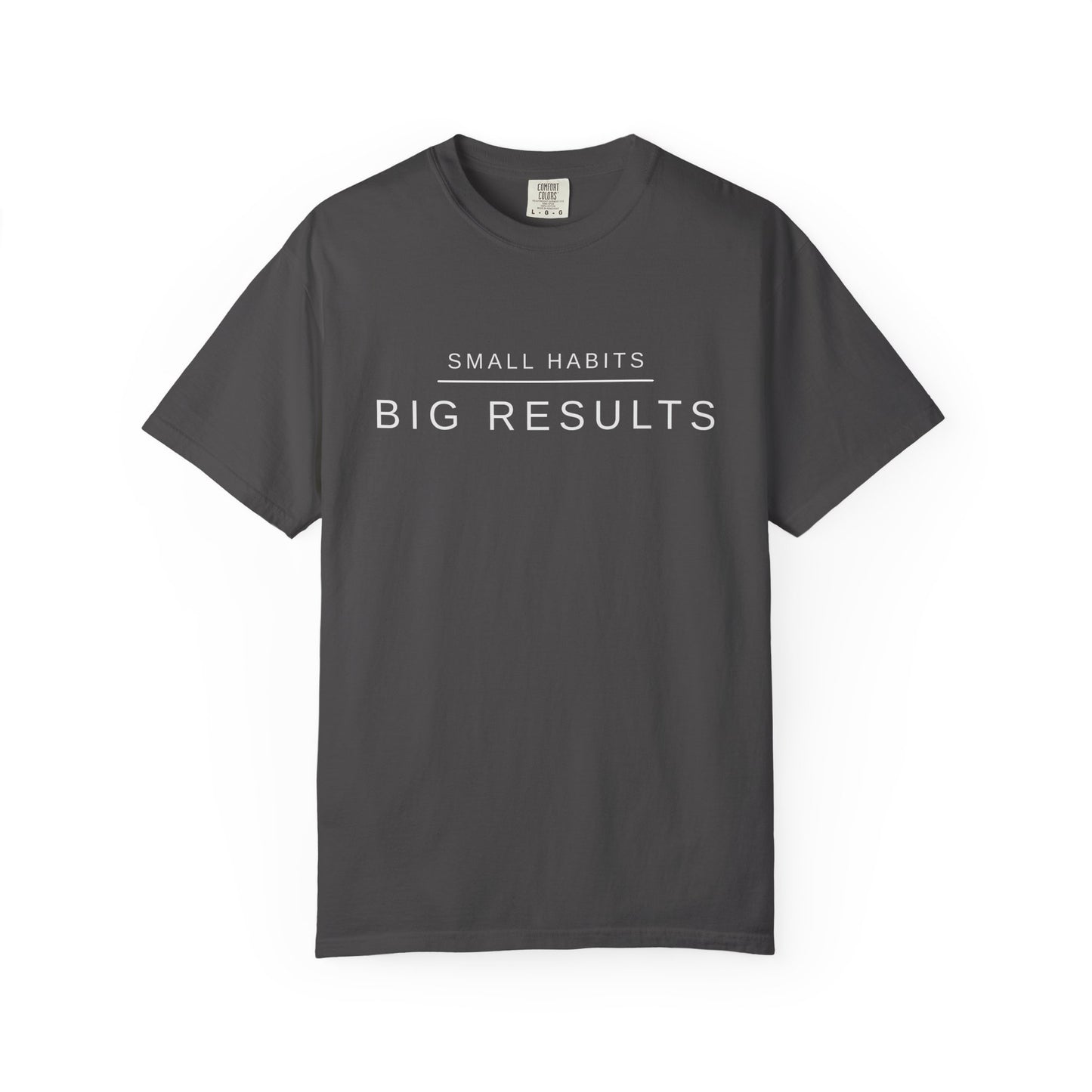 Small Habits Big Results Shirt | Motivational Fitness Tee, Healthy Habits, Discipline Mindset, Wellness Lifestyle T Shirt, Self-Care Gift