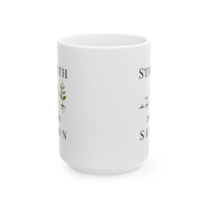 Strength in Every Season Mug | Inspirational Coffee Cup, Motivational Gift for Women, Positive Quote, Self Care Gift, Personal Growth Mug