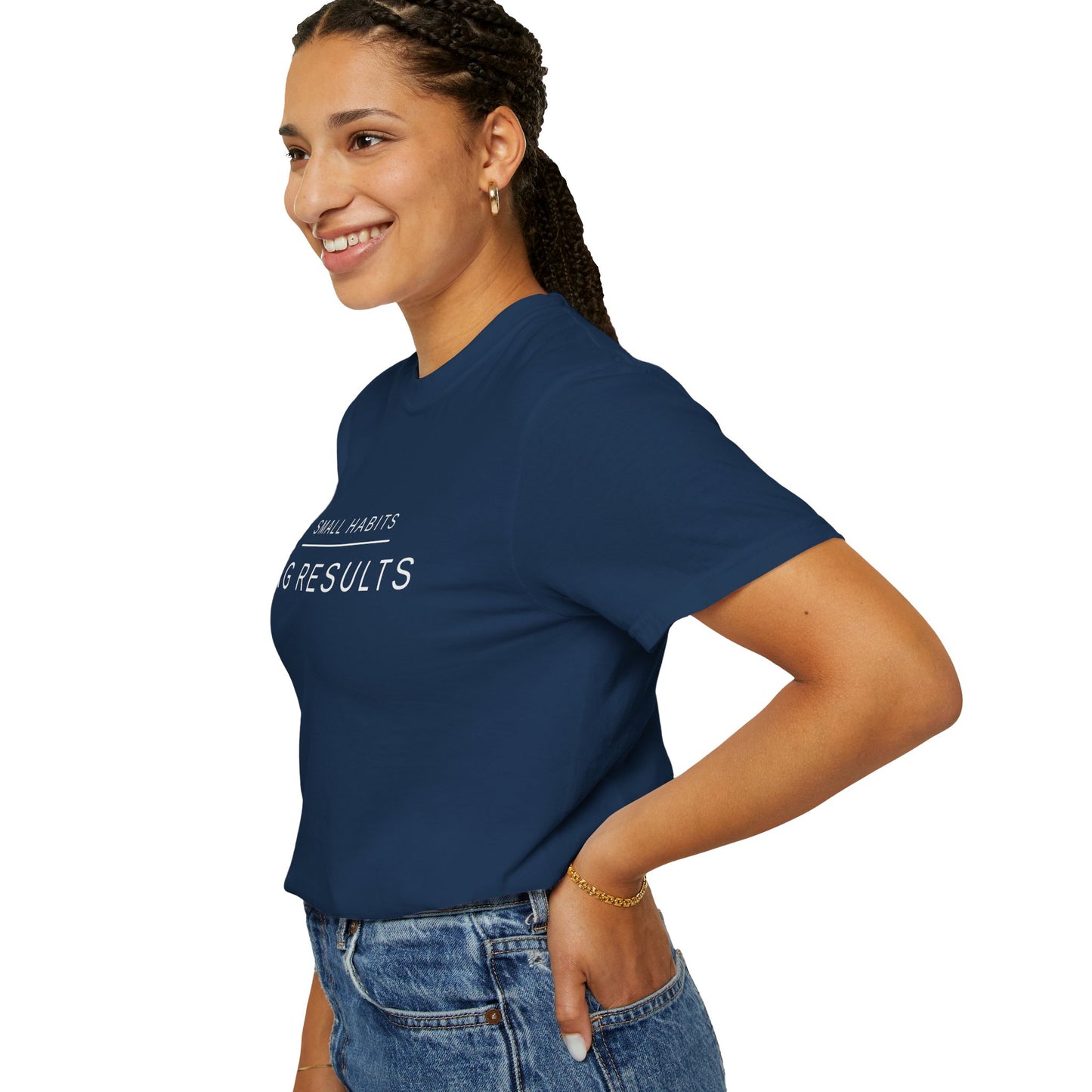 Small Habits Big Results Shirt | Motivational Fitness Tee, Healthy Habits, Discipline Mindset, Wellness Lifestyle T Shirt, Self-Care Gift