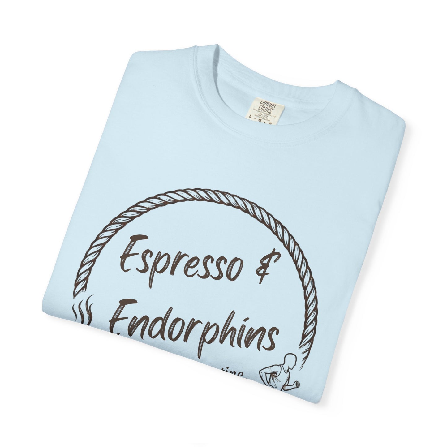 Espresso & Endorphins Shirt, Coffee and Cardio T-Shirt, Runner Gift, Gym Workout Tee, Funny Fitness Shirt, Marathon Training Top