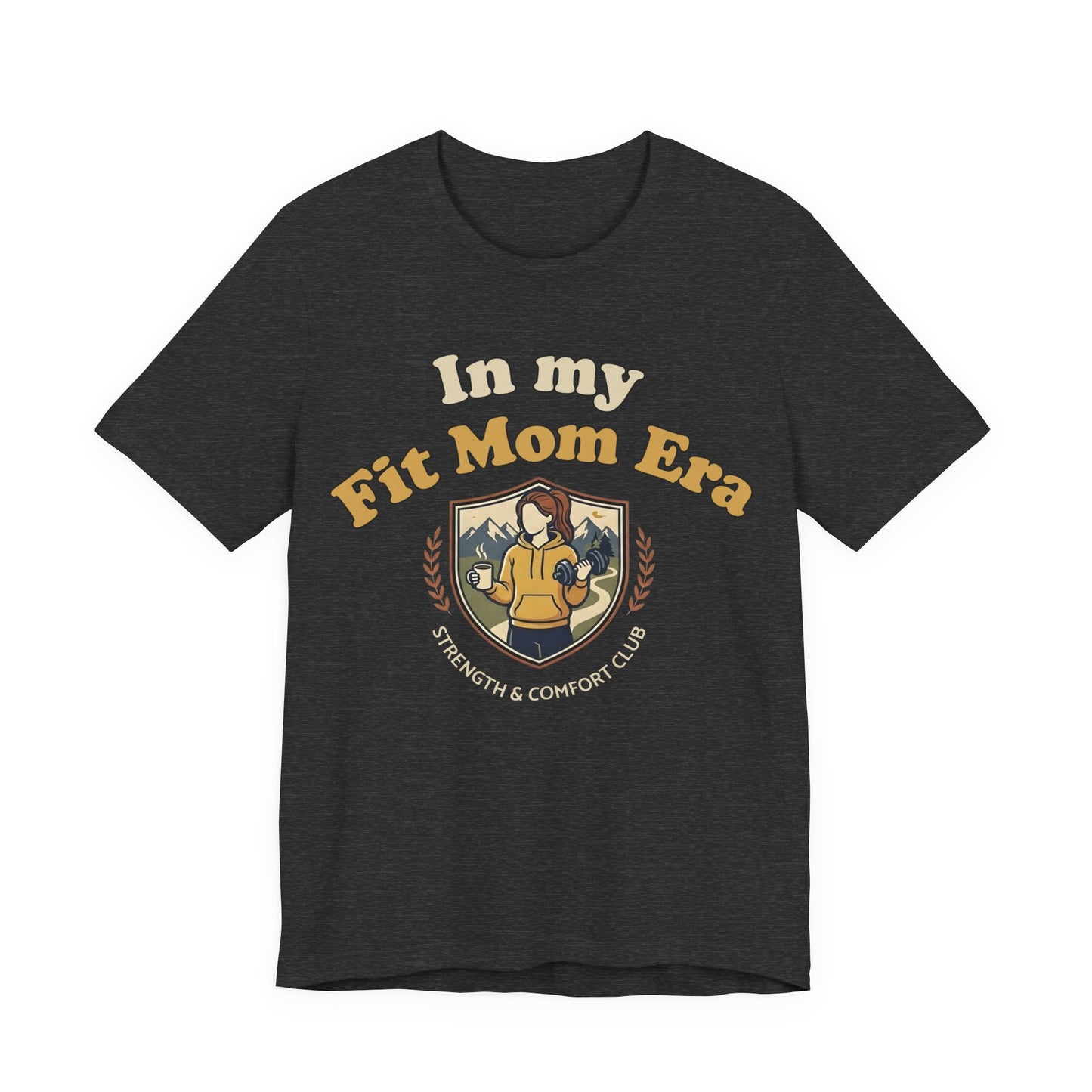 In My Fit Mom Era Hoodie, Fitness Mom Graphic, Strength & Comfort Club | Gym, Coffee, Retro Everyday Wear Hoodie Gift