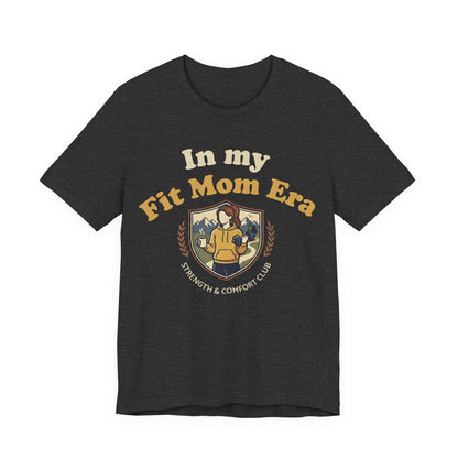 In My Fit Mom Era Hoodie, Fitness Mom Graphic, Strength & Comfort Club | Gym, Coffee, Retro Everyday Wear Hoodie Gift