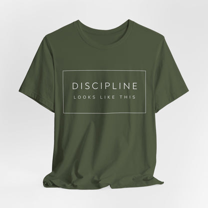 Discipline Looks Like This | Gym Motivation Shirt | Health Fitness Mindset, Workout Inspiration Tee, Gym Lover Gift