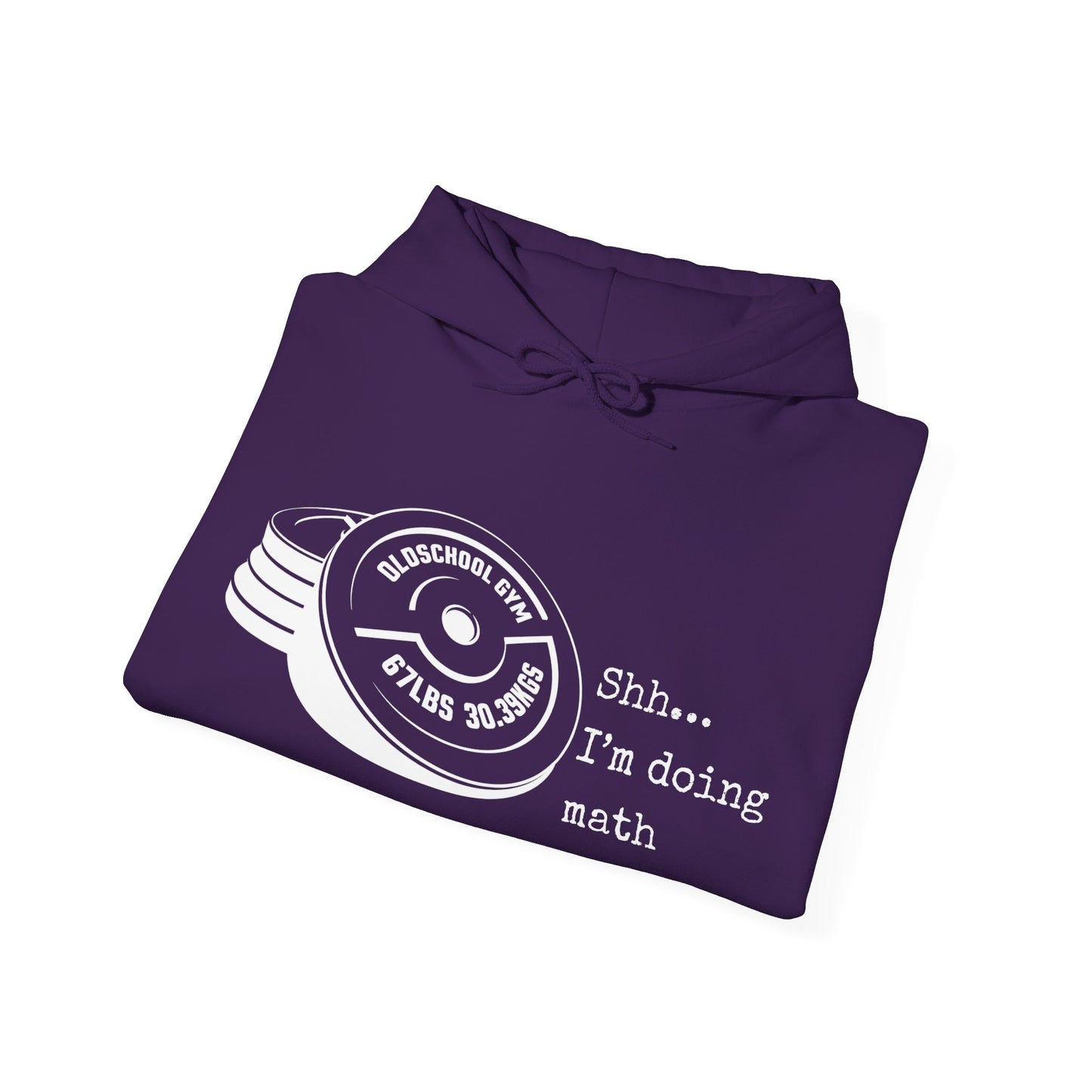 Shh I’m Doing Math Gym Shirt, 6-7 Meme Weightlifting Tee, Oldschool Gym Plate Design, Funny Fitness Workout T-Shirt, Gift