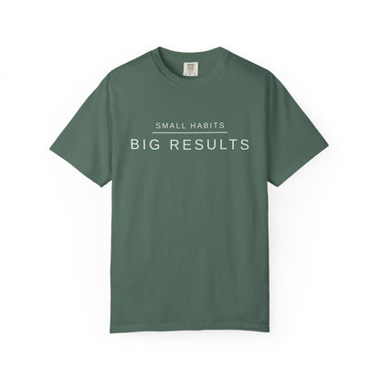 Small Habits Big Results Shirt | Motivational Fitness Tee, Healthy Habits, Discipline Mindset, Wellness Lifestyle T Shirt, Self-Care Gift
