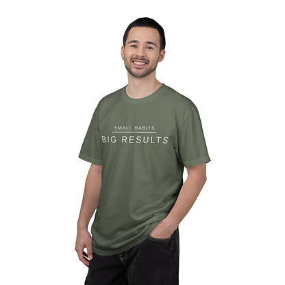 Small Habits Big Results Shirt | Motivational Fitness Tee, Healthy Habits, Discipline Mindset, Wellness Lifestyle T Shirt, Self-Care Gift