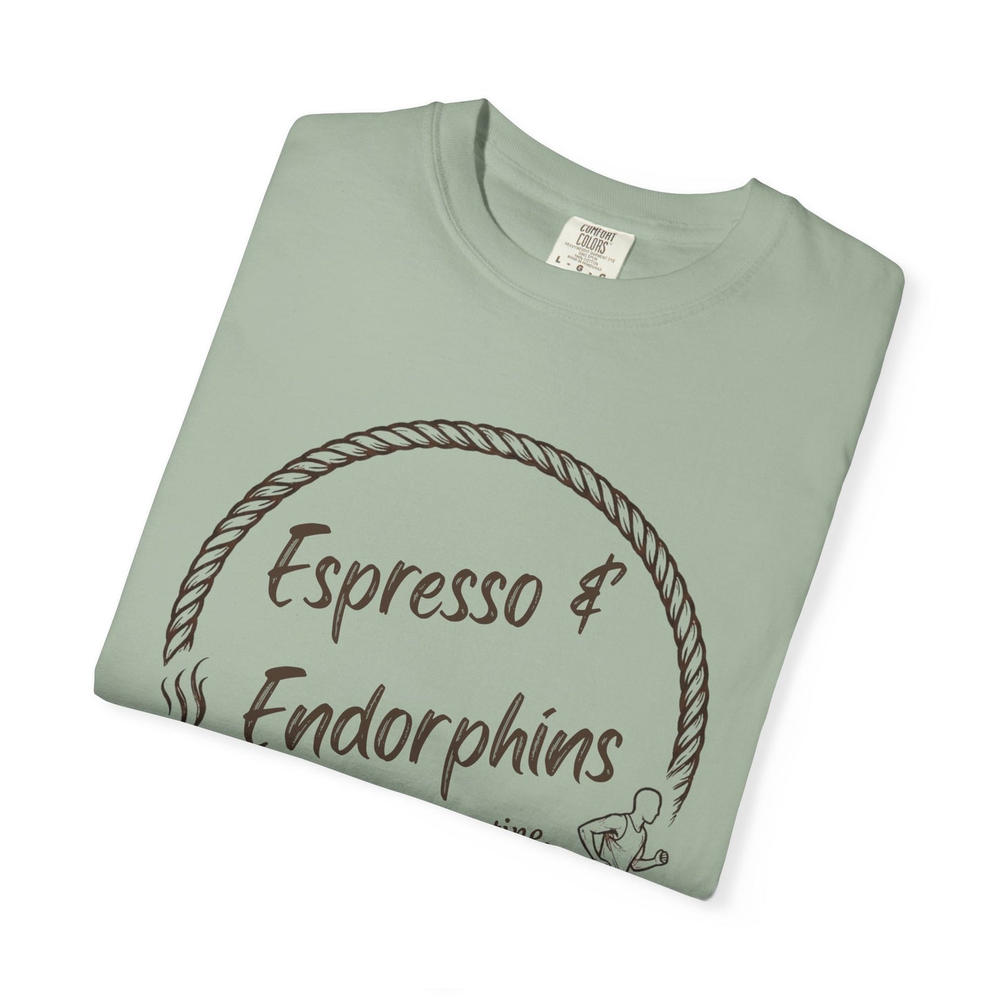 Espresso & Endorphins Shirt, Coffee and Cardio T-Shirt, Runner Gift, Gym Workout Tee, Funny Fitness Shirt, Marathon Training Top