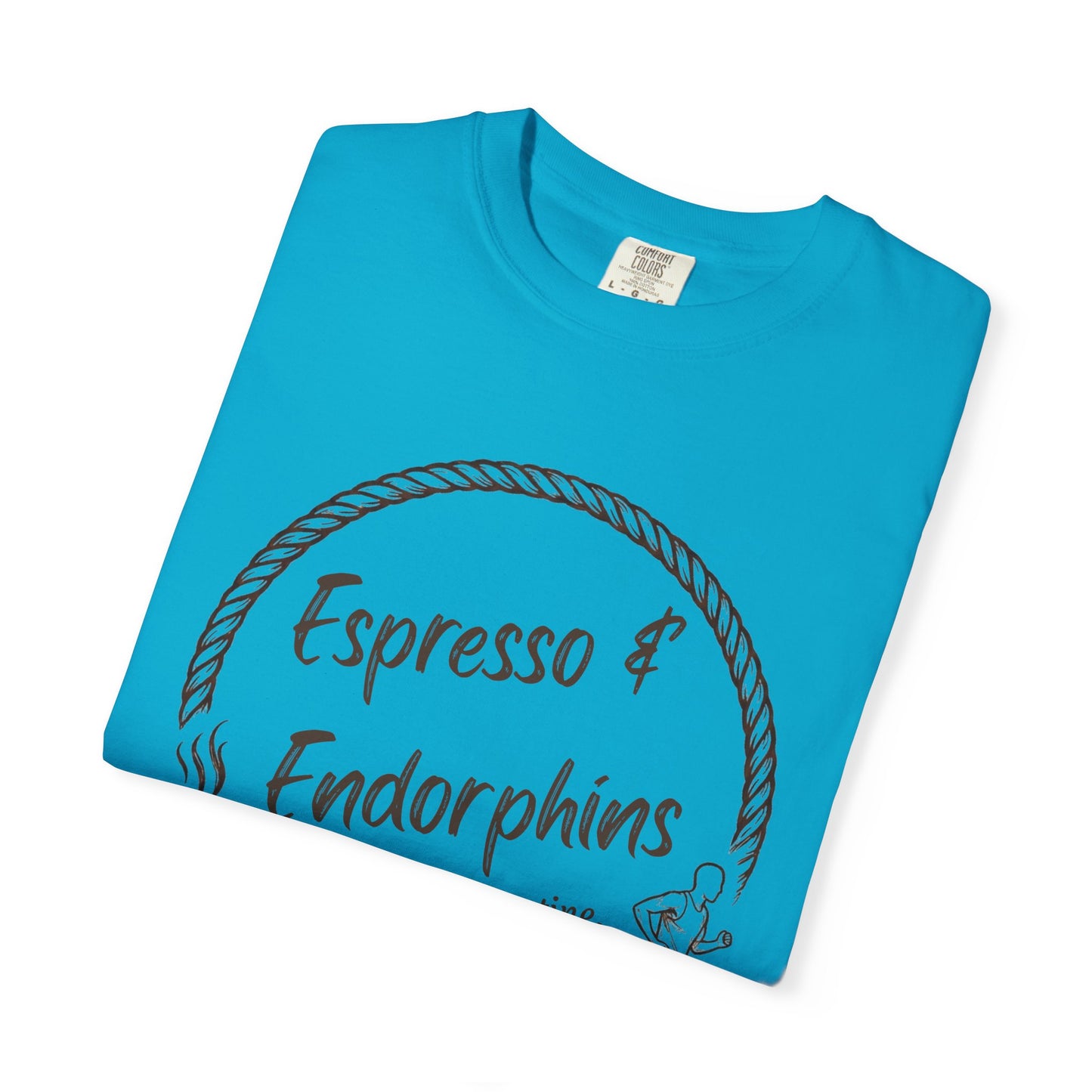 Espresso & Endorphins Shirt, Coffee and Cardio T-Shirt, Runner Gift, Gym Workout Tee, Funny Fitness Shirt, Marathon Training Top