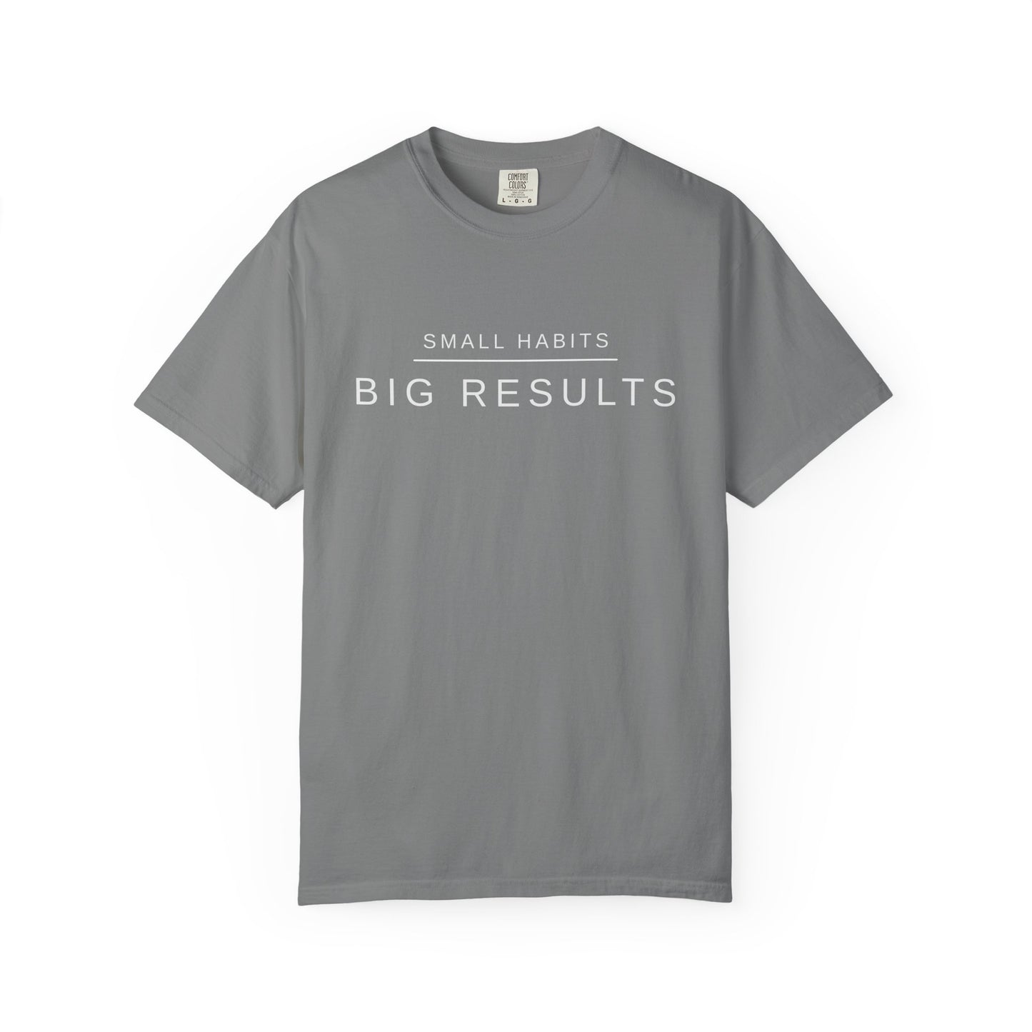 Small Habits Big Results Shirt | Motivational Fitness Tee, Healthy Habits, Discipline Mindset, Wellness Lifestyle T Shirt, Self-Care Gift